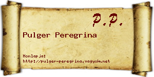 Pulger Peregrina névjegykártya